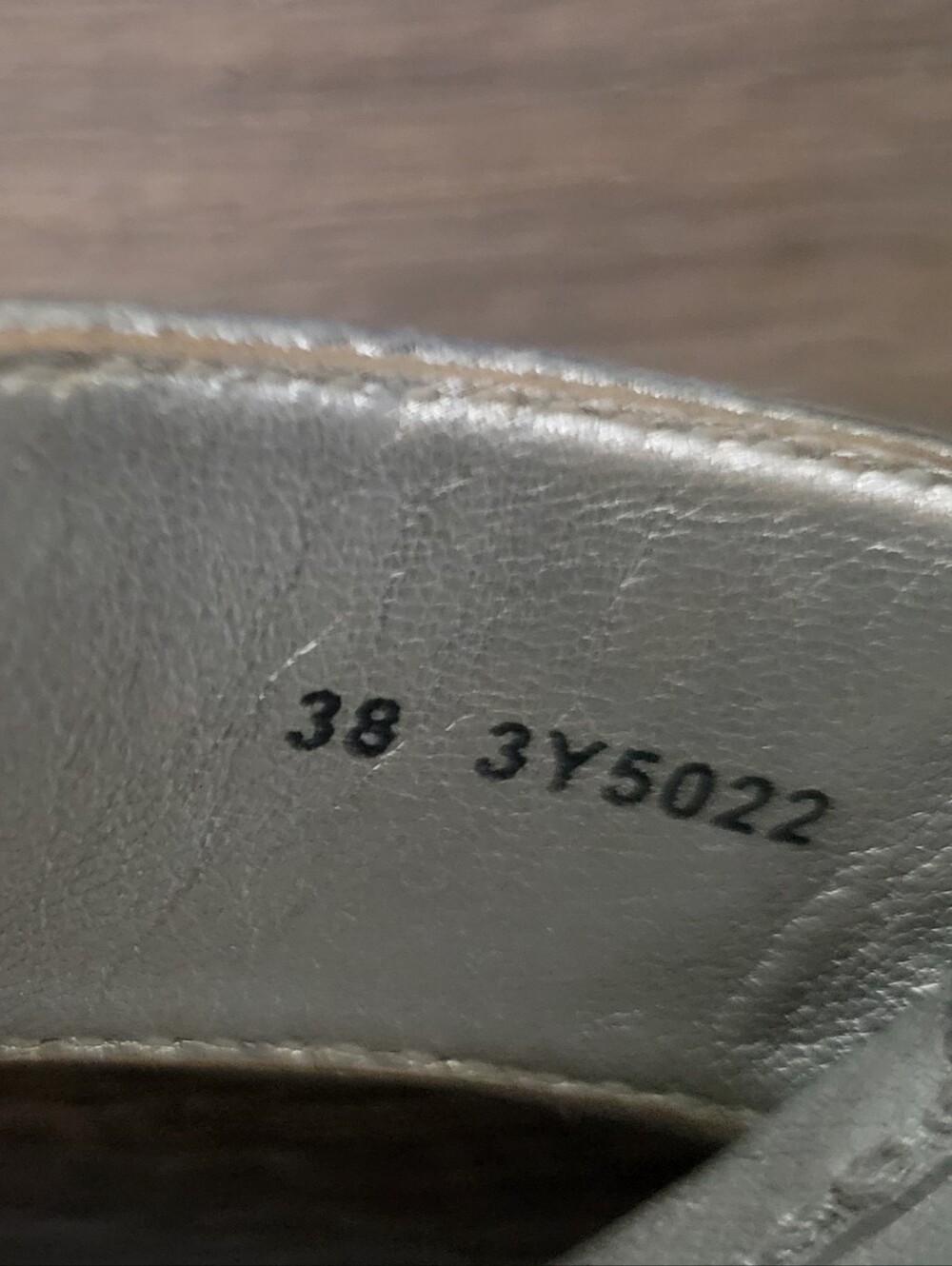Prada Metallic Silver Leather Espadrille Wedge Thong Sandals - Picture 6 of 9